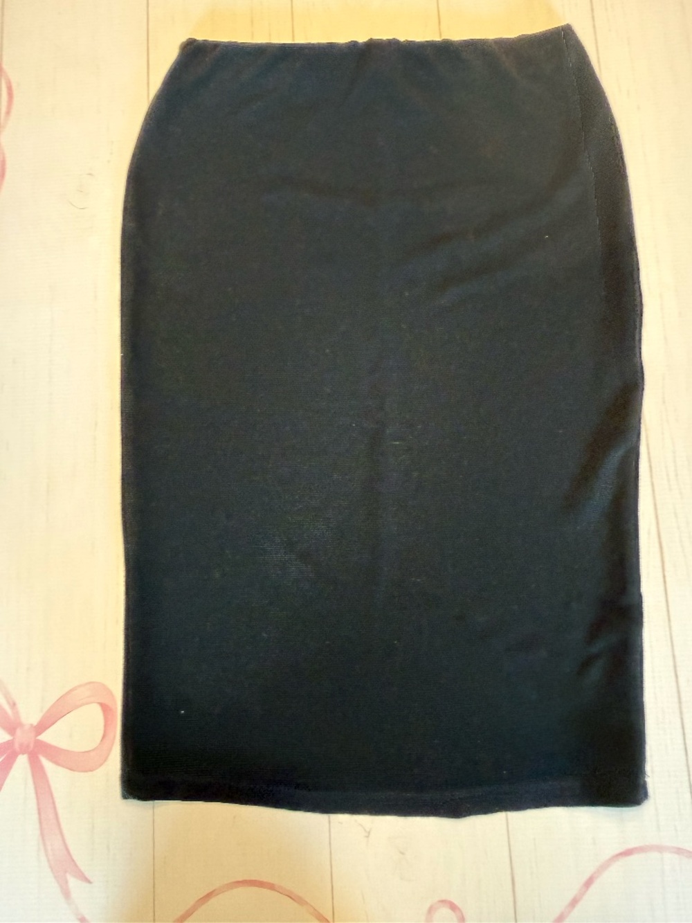 Vitolo Black Midi Pencil Skirt Best for Small